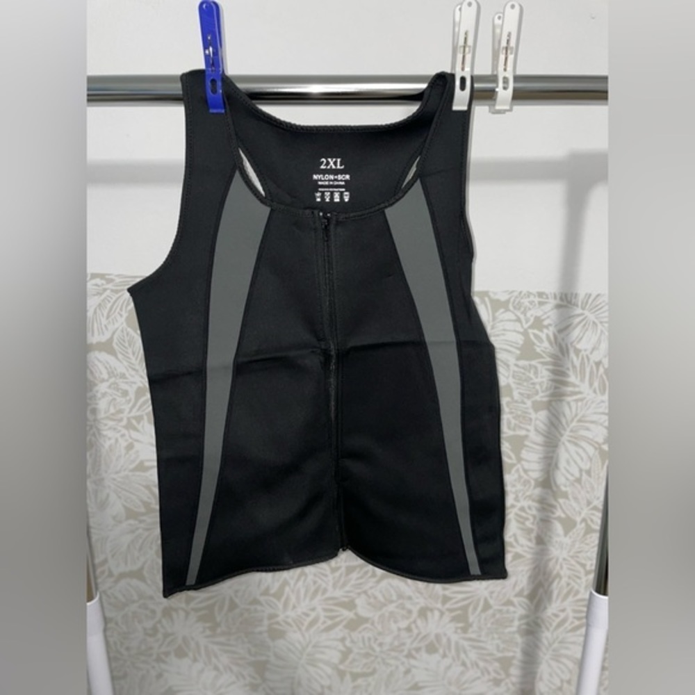 Mens Hot Shaper Tank Top Sweat Sauna Suit Waist Trainer Slimming Tummy Control.